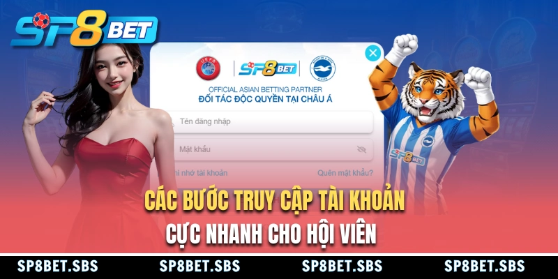 Các bước đăng nhập SP8BET nhanh chóng